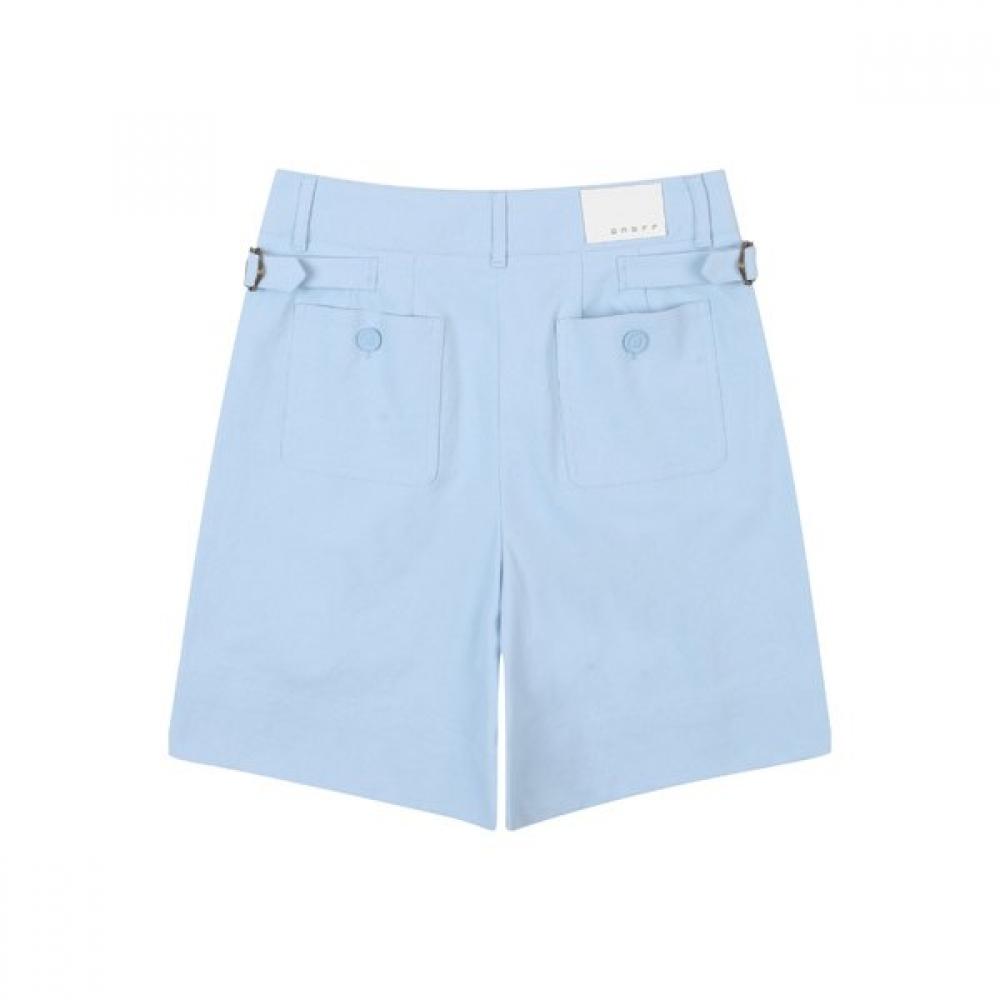 ONOFF Women S Cotton Blend Wide Fit ShortS Of5703la Blue