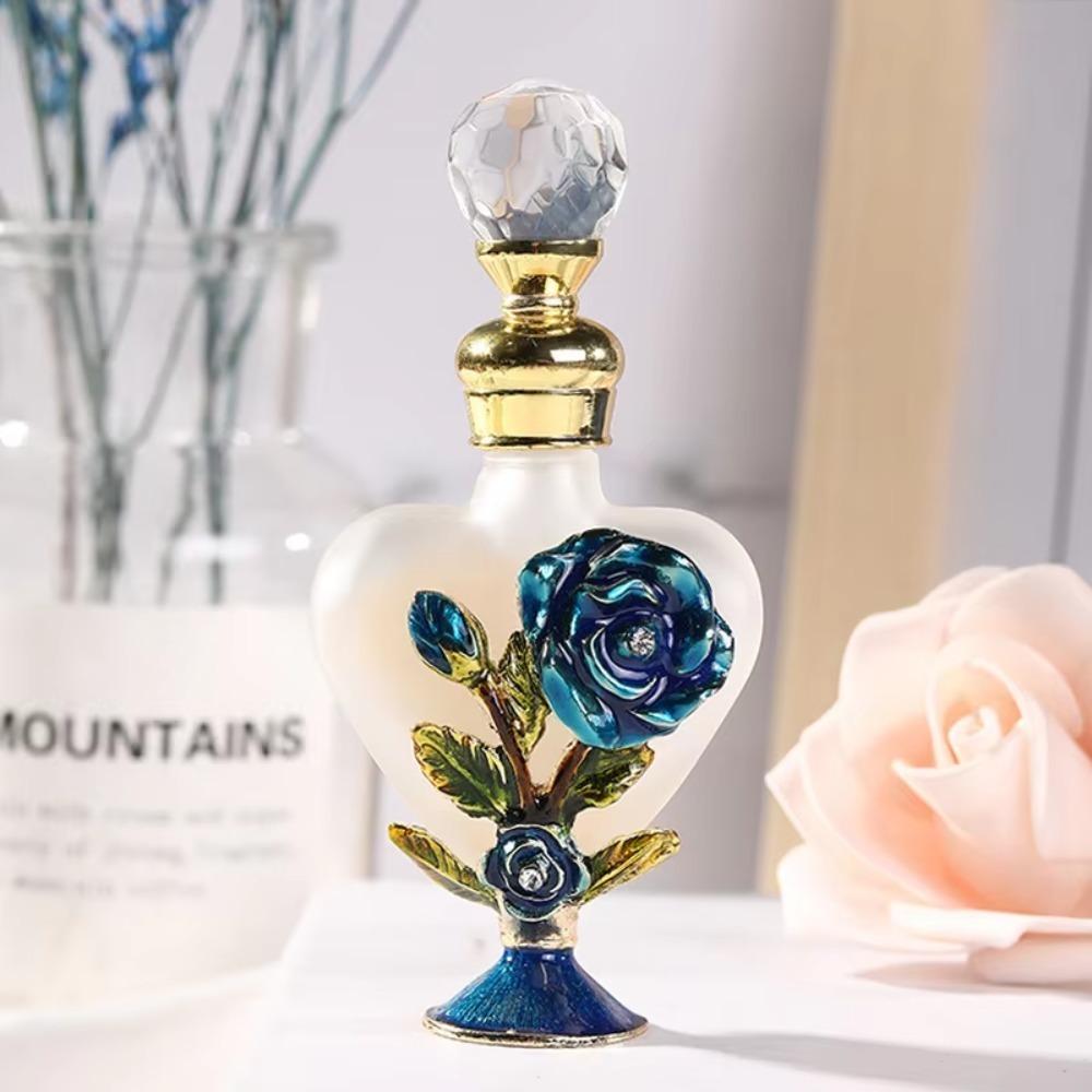 Metallbasis Ätherisches Öl Flasche 5/10ML Parfümflaschen Exquisite Glasflasche Kreatives Geschenk