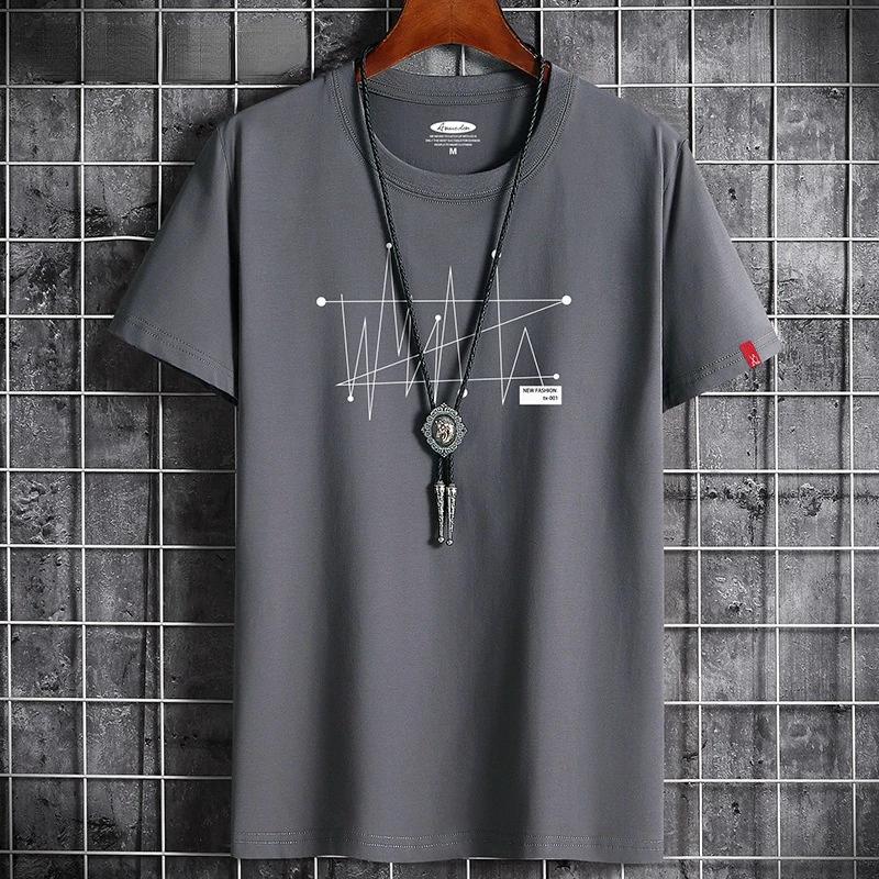 Comic T-shirt Top Men's Loose T-shirt 100% cotton fashion Goth Print men's short sleeve T-shirt Summer New men's casual T-shirt