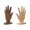 2x Echte Holz Handgeformte Zubehör Präsentationsständer Schmuck Display Ständer für die Präsentation von Ringen und Armbändern