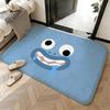 Soft Absorbent Non-Slip Rug Art Cute Facial Expressions Floor Mat Home Decor Doormat Bedroom Floor Mat Shower Carpet