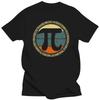 Vintage Retro Pi Tshirt Men Pure Cotton Urban Tshirt Short Sleeved Algebra Shirt Math Teacher Tee Tops Loose Fit Clothing