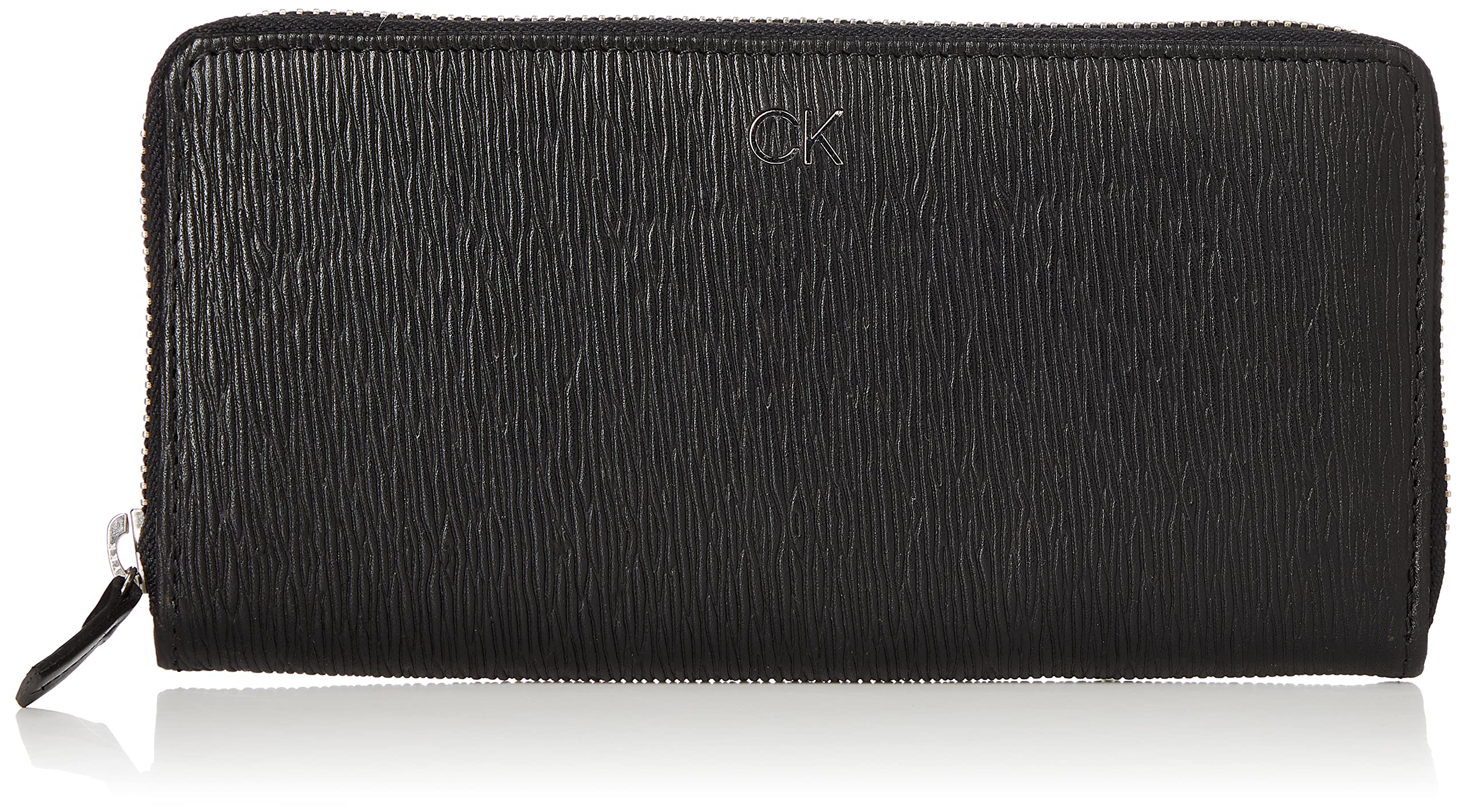 Round Zip Long Wallet 31CK190004 Zip Round Wallet Black [Calvin Klein] Men s [Used]