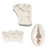 Rabbit Silicone Bakeware Mold for Baking Easter Day Party Corrosion Resistance