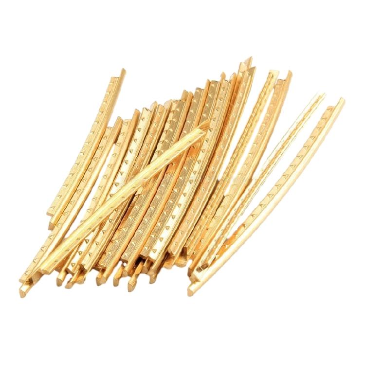 20Pcs Brass Fretwire Sets for Electric Guitar Bass Fingerboard 19 Frets 22 Frets