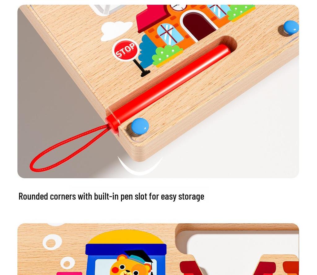 Cross-border Kids' Magnetic Counting Maze Toy for Early Learning