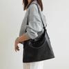 Große Tragetasche, weiches Rindsleder erste Schicht, Damen-Pendler-Achseltasche, Premium-Leder, lockere Schulter-Umhängetasche.