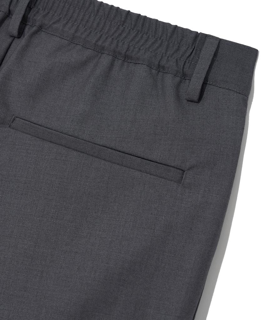 KNITTED [Knitted X Bdkd] Tr Wide Banding Slacks Grey
