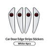 For Volkswagen MNNJ14Pcs PVC Soft Rubber Blade Shaped Auto Car Door Corner Anti-collision Sticker For Volkswagen VW Golf 4 7 GTI Tiguan Passat B5 B6
