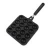 Takoyaki Pan 16 Gaten, Takoyaki Pan met 4 Kooknaalden Anti-aanbakpan Takoyaki Maker IJzeren Koekenpan voor het Koken Gehaktballetjes Eierpannen