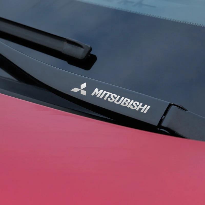 Metalen embleem Auto Decor Stickers Auto Ruitenwisser Stickers Voor Mitsubishi ASX LANCER OUTLANDER PAJERO Ralliart Auto Accessoires