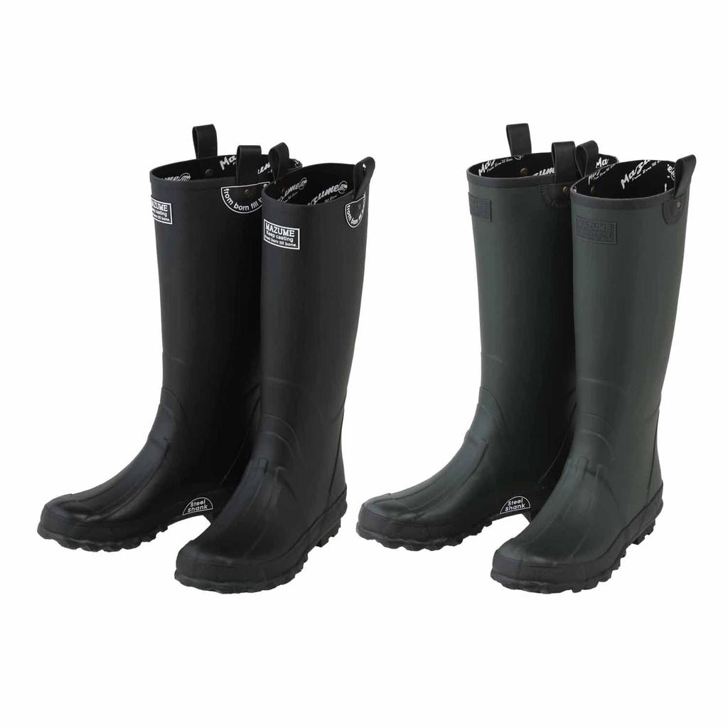 Mazume Rubber Boots Black LL Size MZRB-655-03