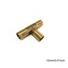 4/5/6/8/10/12/14/19mm Hose Barb Tail Tee 3 Ways Reudcing Brass Pipe Fitting Splitter Coupler Adapter Connector Water Gas Oil