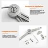 Sturdy Zinc Alloy Soft Close Hinges Accessory for Toy Box Chest Adjustable Lid Stay Tension Safe Smooth Closures 2PCS