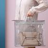 Moistureproof Dust-proof Wardrobe Closet Hanging Storage Bag Transparent Sundry Shoe Wardrobe Closet Purse Organizatier Handbag