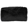 Throw Blanket Black 130 X 150 Cm Fleece