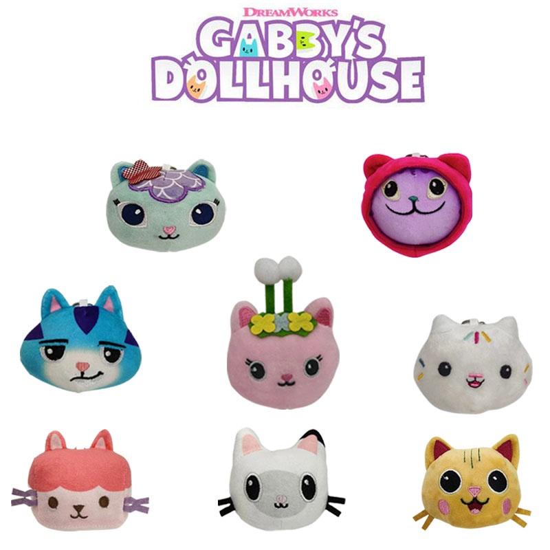 Dollhouse Gabbys 10cm Plush Pendant Key Chain Pp Cotton Decoration Backpack