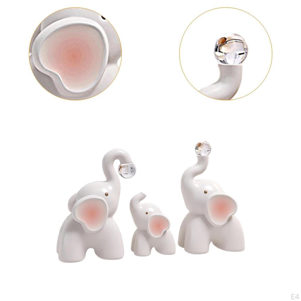 Desktop Figurine Elephant Sculpture for Walkways Grounds Decor