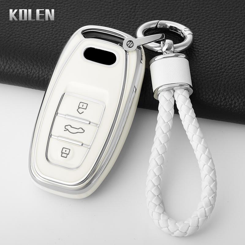 TPU Car Remote Key Case Cover Shell Fob for A1 A3 8V A4 B8 B9 A5 A6 C7 A7 A8 Q3 Q5 Q7 S4 S6 S7 S8 R8 TT Accessories Keyless