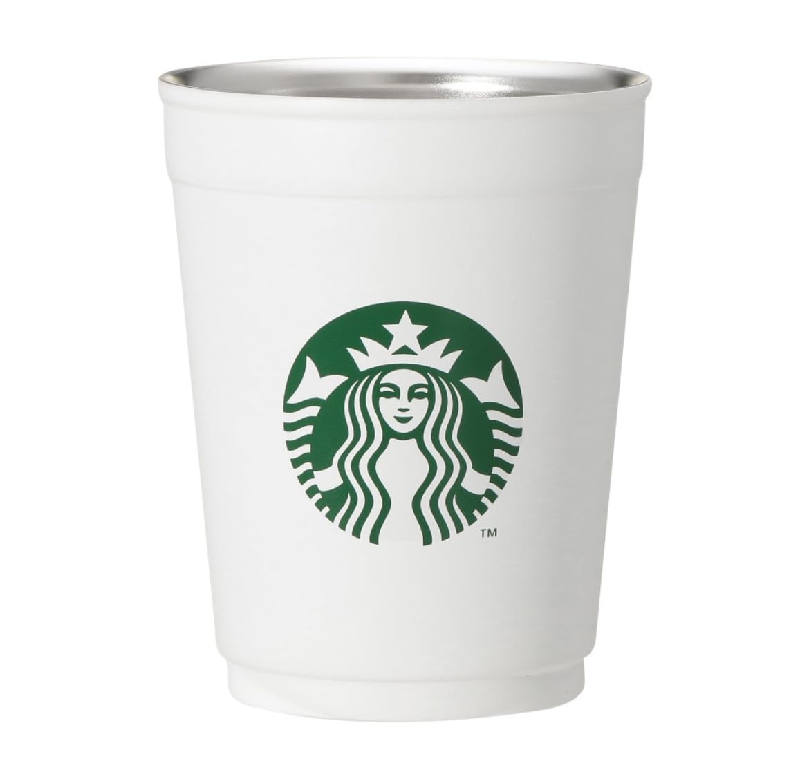 

Starbucks 2-Way Stainless Steel Cup/Holder, Matte White, 355ml, White Cup, 2-Way
