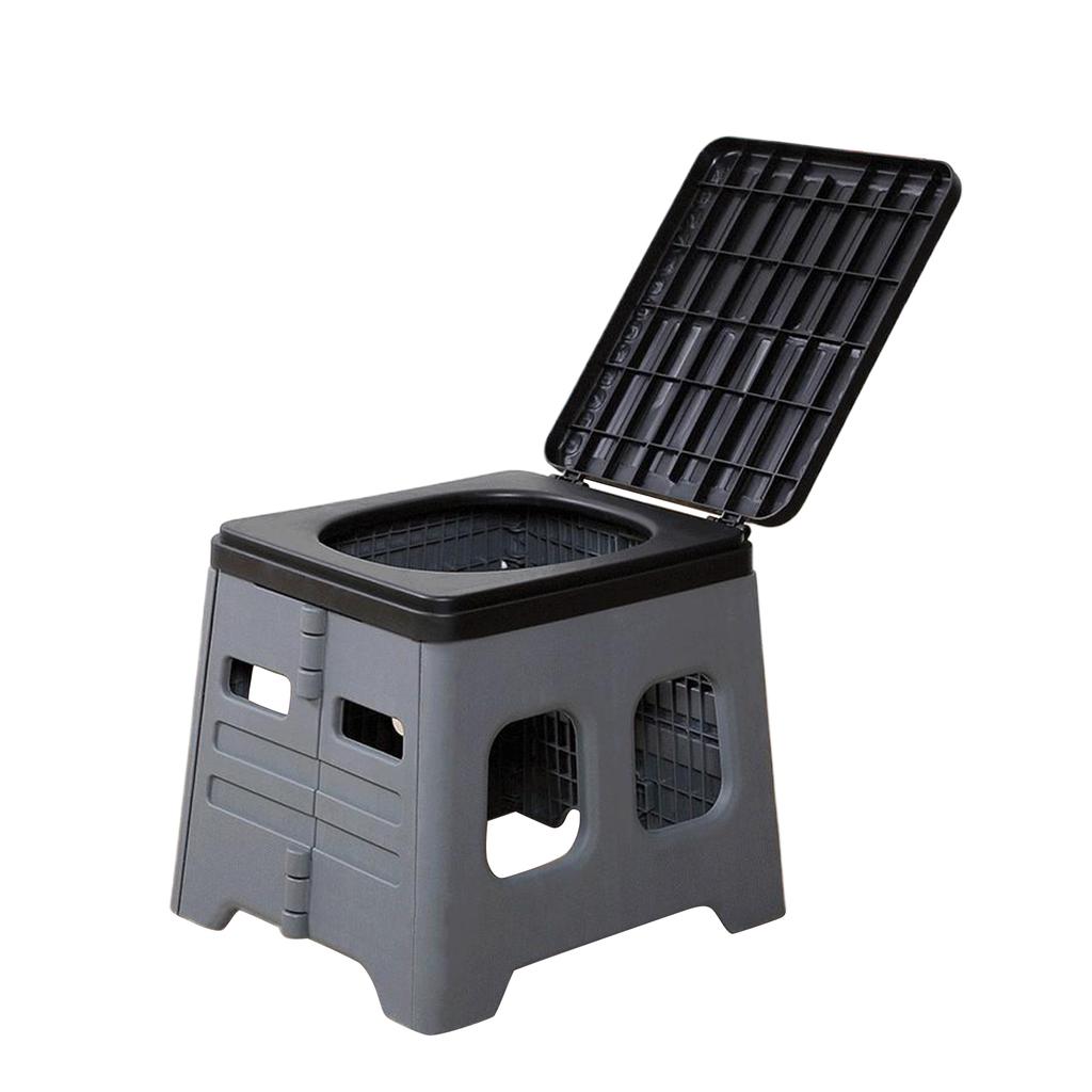 Car Folding Toilet Bucket Strong Bearing Capacity Trash Can for Tour Emergency Self-driving Travel Portable Outdoor Camp Toilet