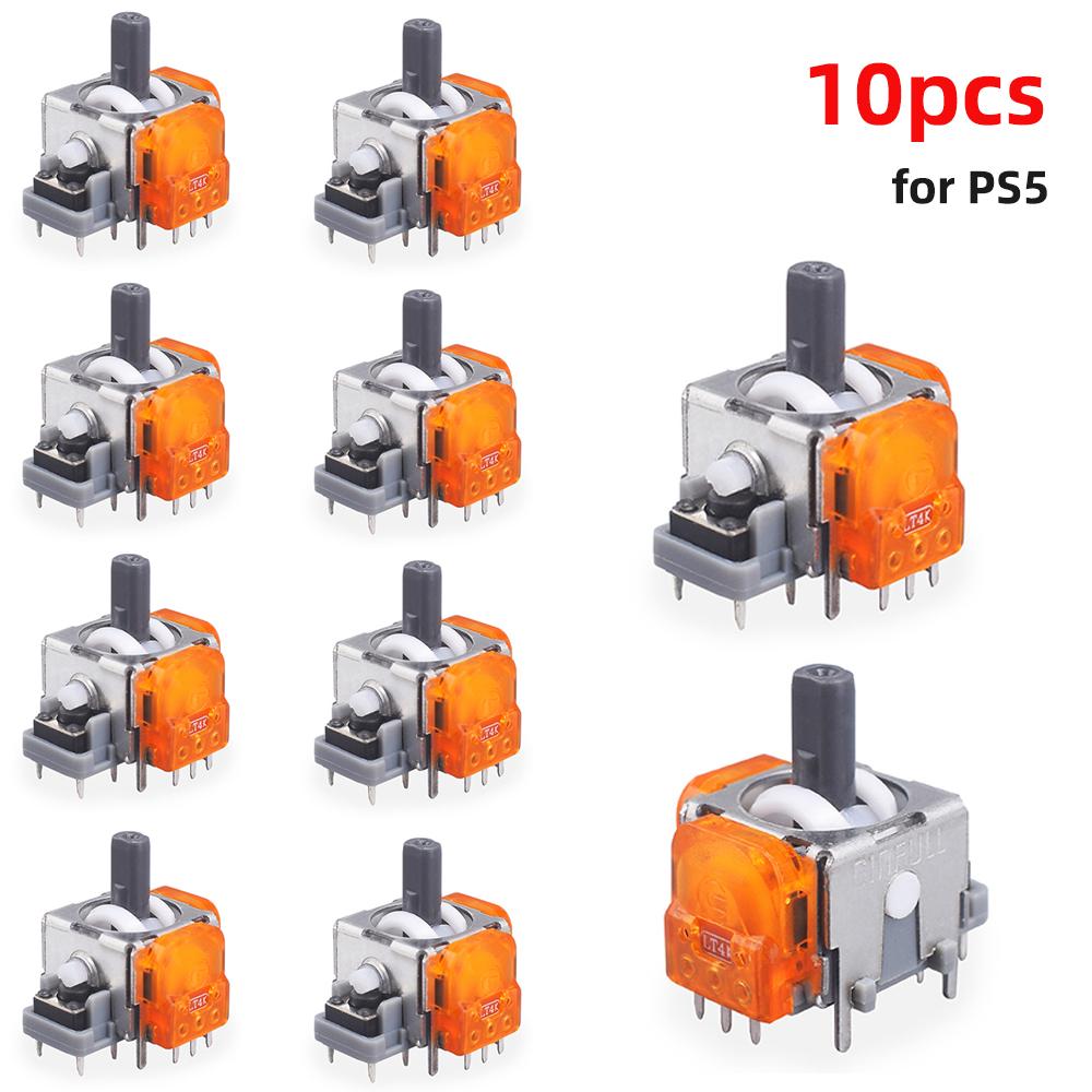 10Pcs Replacement TMR Effect Joystick 3D Analog Stick for DualSense PS5 PS4 Controller for Xbox Series X/S Repair Parts
