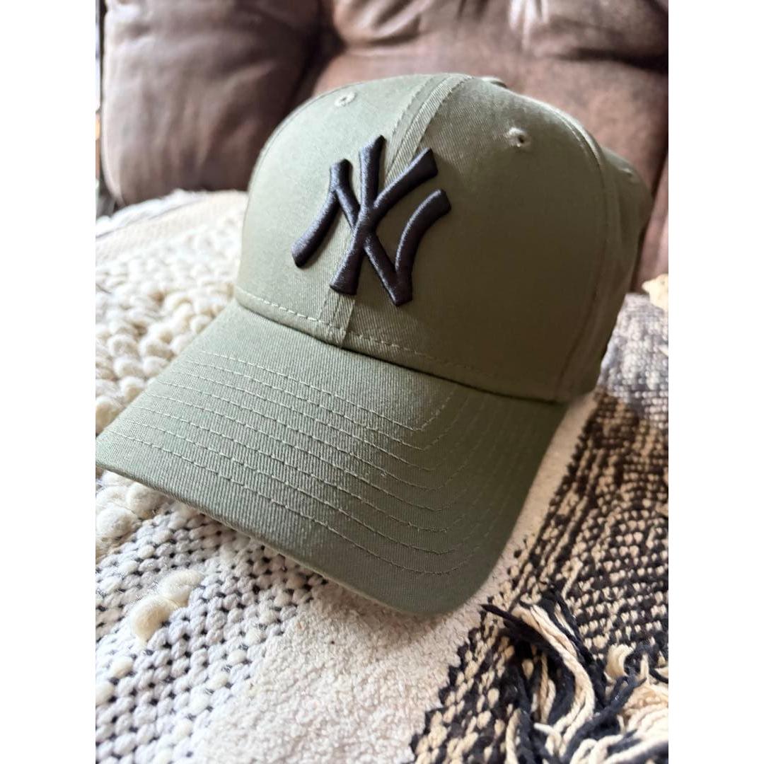 Used New Era 9FORTY NY Yankees Cap Olive