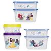 [Limitierte Edition] Ziploc Disney Prinzessin 23-teiliges Set Schraubverschluss (300ml & 730ml, je 1) & Rechteckiger Behälter (480ml & 820ml, je 1) & Quadrat