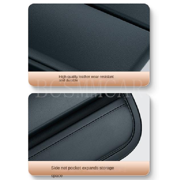 Leather Armrest Pad Car Center Console Box Cover Elbow Support Cushion W/Storage