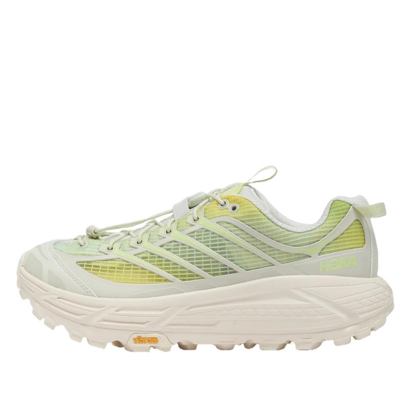 Hoka One One Mafate Three 2 Grid Vibram Versatile Comfortable Low-Top Running Shoes Unisex Running Shoes Green 1173332-TLT