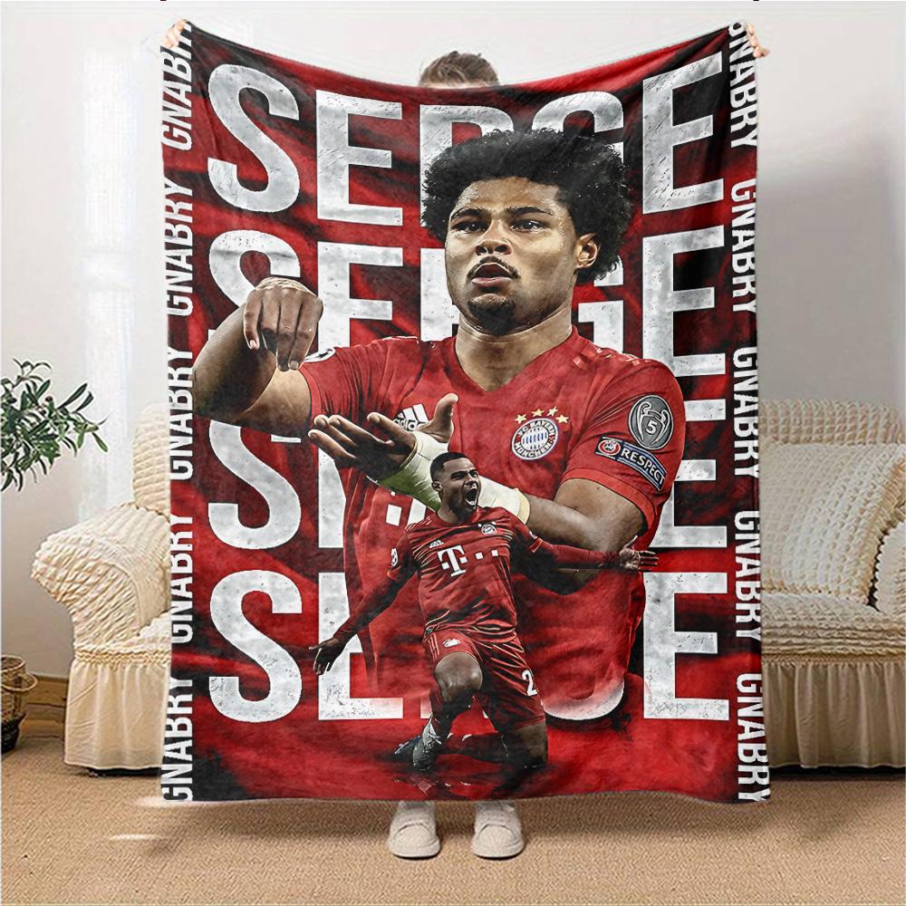 Soccer Celebration Moment Blankets Flannel Printed Breathable Warm Throw Blanket for Home Office Bedspreads 0708a70