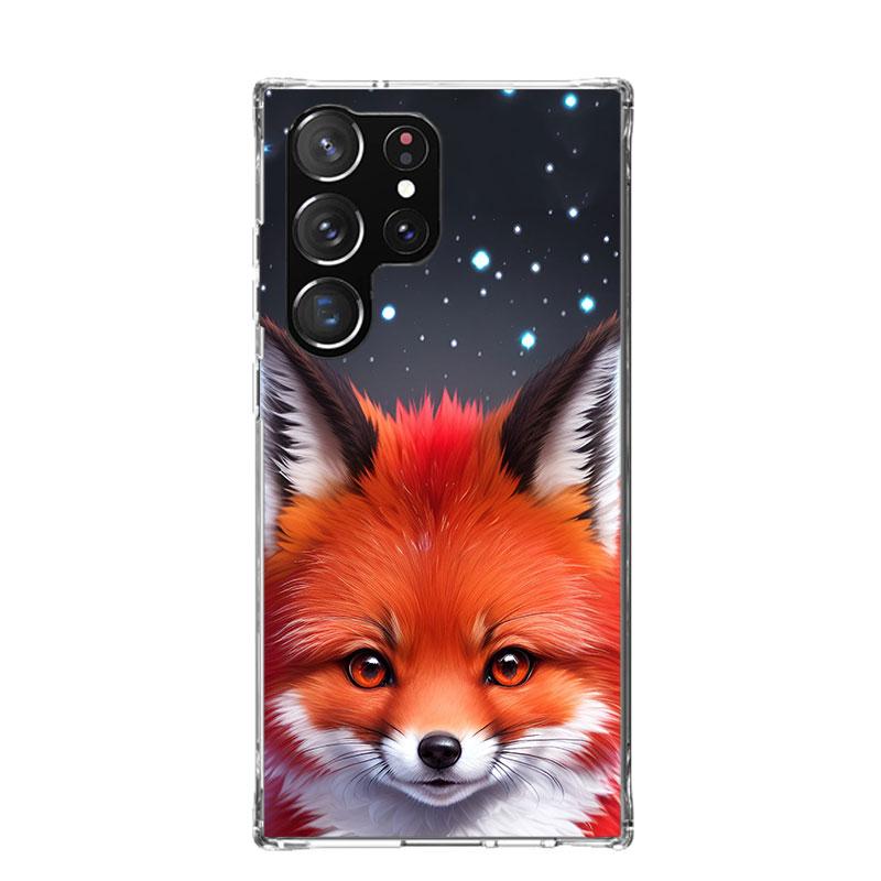 Animal Fox Phone Case For Samsung Galaxy S26 S25 Edge S24 S23 FE S22 Ultra S21 Plus S20 + Fundas Cover Coque Galaxy S25 S24 S23