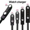 2/4 Pin Magnetic Smartwatch Dock Charger Cord Adapter USB Charging Cable For Adult/Kid Smart Watch Power Charge Wire Accessories