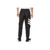 Adidas Striped Colorblock Logo Print Joggers Men Bottoms Black CE7518