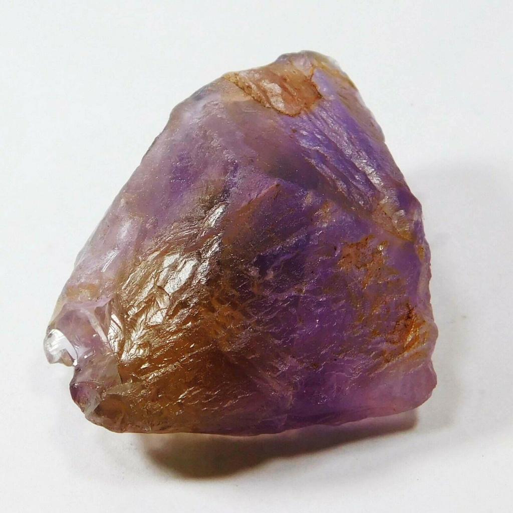 CERTIFIED Uncut Rough 76 Ct Natural Ametrine Huge Multi-Color Loose Gemstone