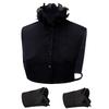 Fashionable Faux Collar With Wrist Cuffs Fake Sleeves For Women Decorative Ruffle V Neck Half Shirt Blouse Layering Set