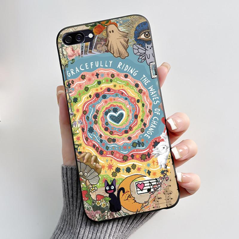 Casing For Asus Zenfone 4 Max ZC520KL X00HD Phone Case Aesthetic Fashion Cute Cat Black Soft Silicone Shockproof Cover Bumper
