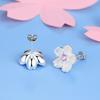 Cherry Blossom Stud Earrings Fashion Simple Design Lightweight Floral Jewelry for Everyday Wear and Casual Occasions