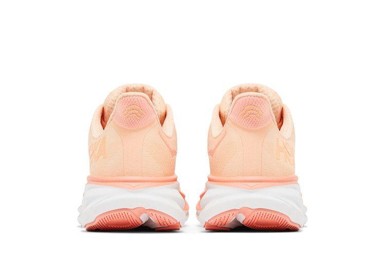 Women's Sneakers Hoka One One Clifton 9 Cantaloupe (Women's) Cantaloupe/White
