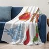Soft Throw Blanket Cozy Flannel Fleece Warm Decorative Living Room Bedding Gift Christmas Holiday Home Decor Plush Cozy Throw