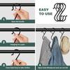 S Hooks 20pcs Heavy Duty 3.5 Inch Metal Hanging Hooks with Safety Buckle Closet Organizer Hooks for Kitchen Clothes Plants Bags Hats Belts