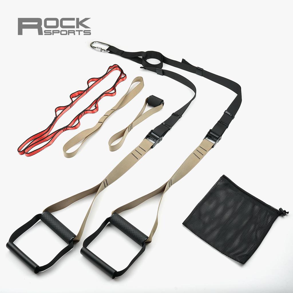 RS-trx Suspension Training Straps: Home Fitness Equipment for Comprehensive Resistance Training, Suitable for Both Men and Women.