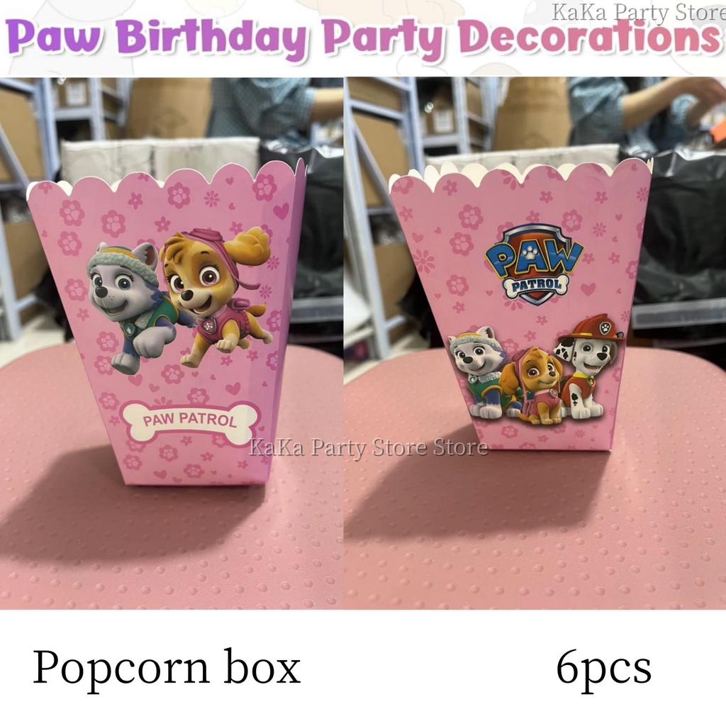 Paw Patrol Birthday Party Decor Dog Skye Disposable Tableware Tablecloth Cup Plate Baby Shower Kids Gift Girl Boy Party Supplies