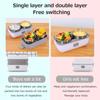Electric Lunch Box Pluggable Heating Single / Double Layer Insulation Office Workers Portable Hot
