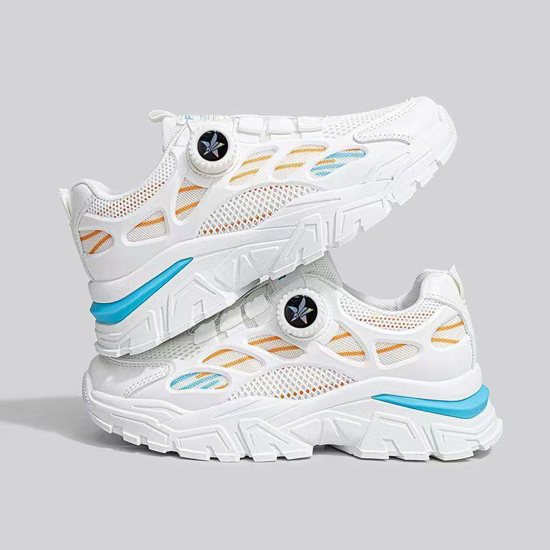 Fashion Rotating Button Men'S Sports Shoes Breathable Summer Student Running Shoes Men'S Single Shoes