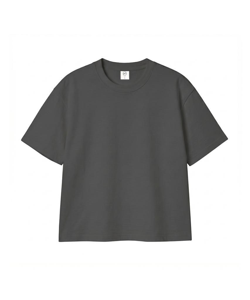 Noming Loose Fit Crop Easy Short Sleeve - Charcoal