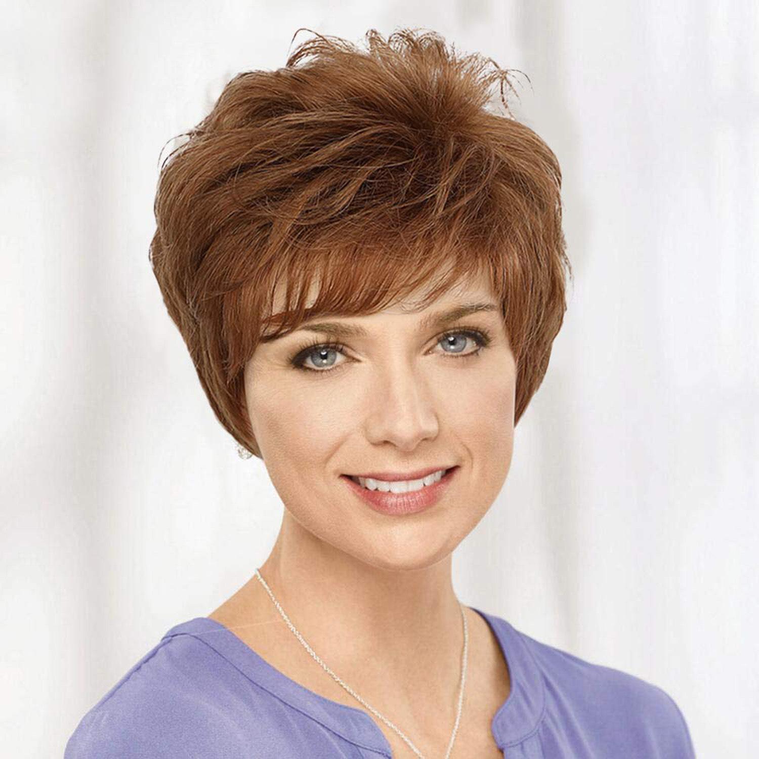 

Синтетический парик, разноцветные женские волосы, вьющийся парик и челка, естественная прическа, парик для мамы, парик для старушки