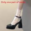 Lolita Lace Thigh High Socks With Breathable Mesh For Girls Spring Fashion