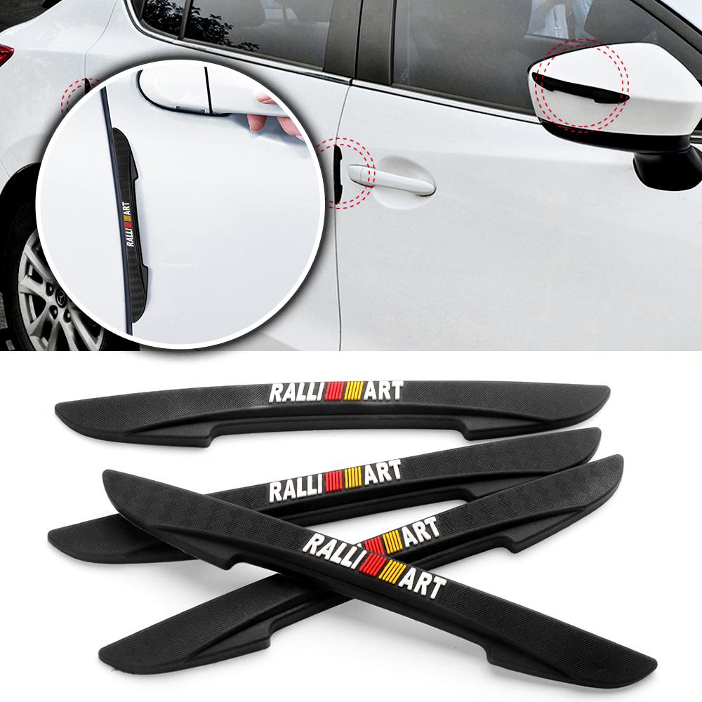 4PCS Car Styling Door Anti-collision Strip Protector Stickers Auto Modification Accessories For Mitsubishi ASX Lancer Fastener