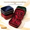 Samt Multi-Layer Reise Schmuck Aufbewahrungstasche, Anti-Oxidation und Tragbare Tasche